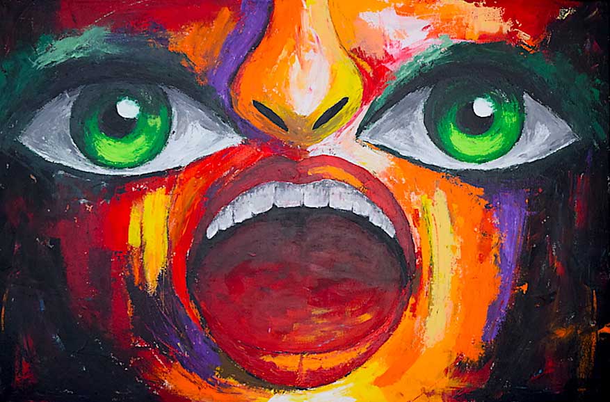 Sina Faccioli: Confess / Spachtel, 120x80cm, 2018 Sina Faccioli: Confess / Spachtel, 120x80cm, 2018