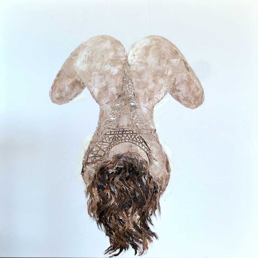 YanYan: Paris! Paris! / Öl auf Leinwand, 120x120 cm YanYan: Paris! Paris! / Öl auf Leinwand, 120x120 cm