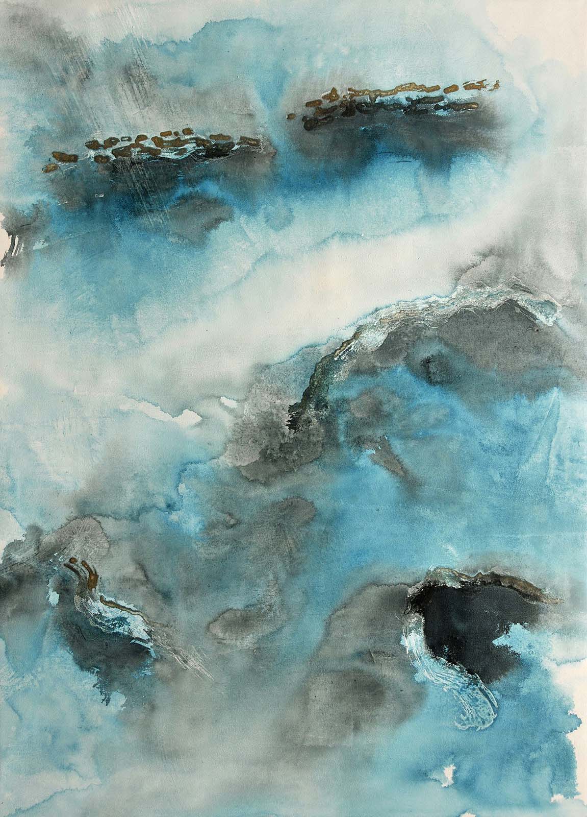 Tsunshan: Untitled 181012 / mixed media on canvas, 2018 Image: TSUNSHAN