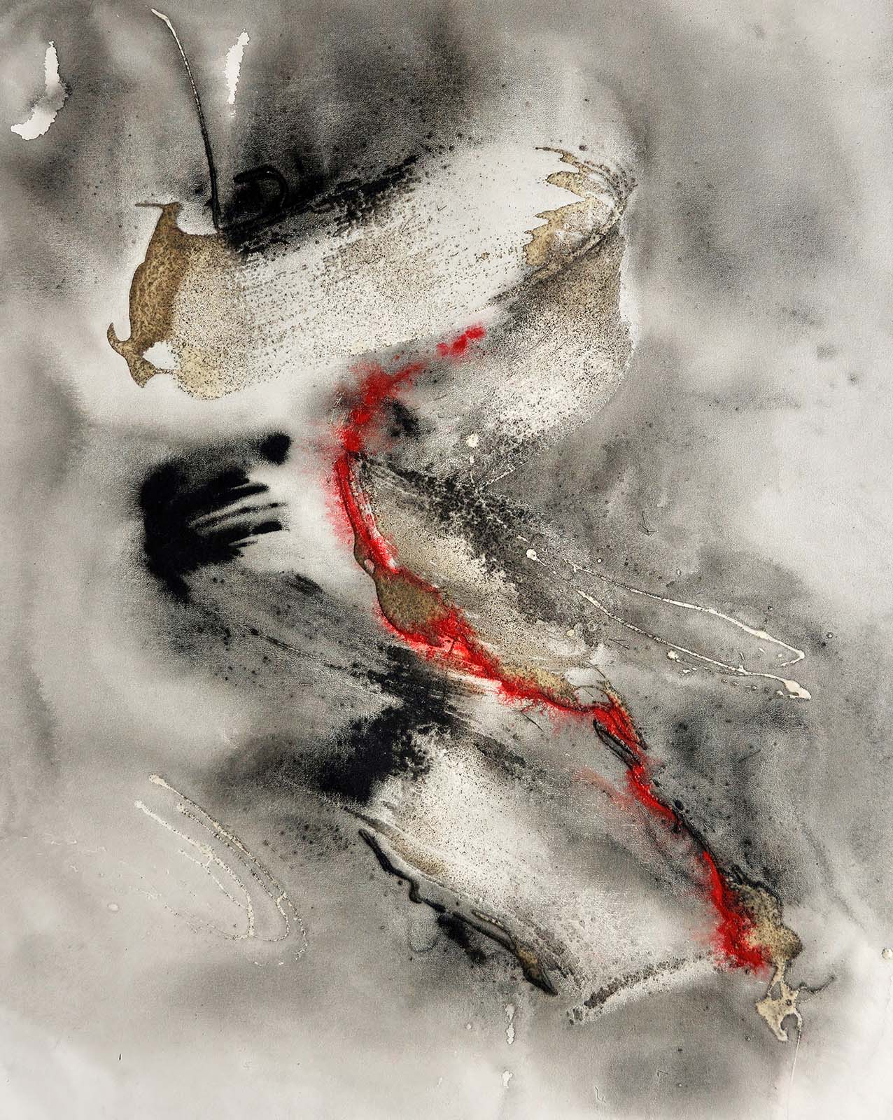 Tsunshan: Untitled 200126 / mixed media on canvas, 2020 Image: TSUNSHAN