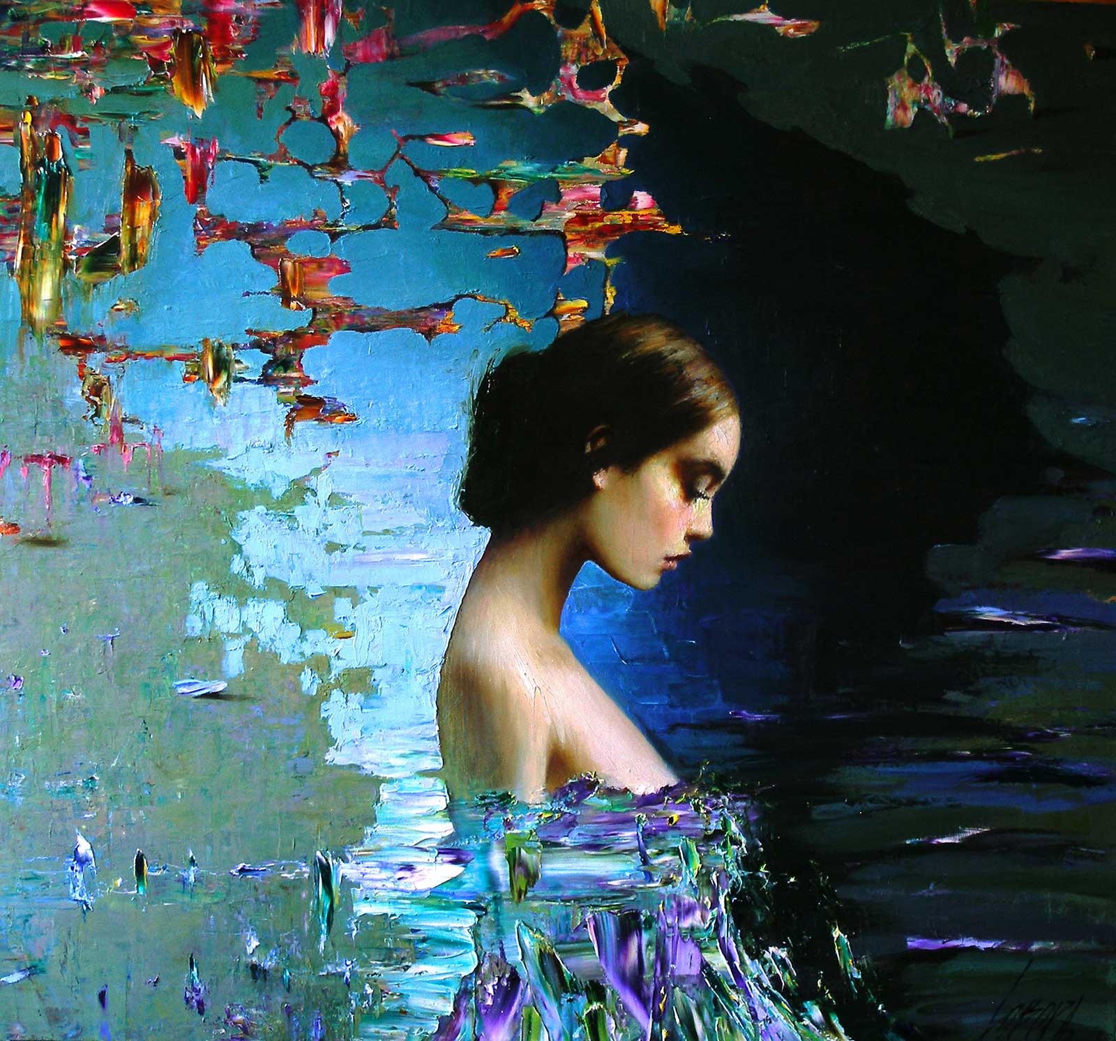 Taras Loboda: Ethereal / Oil on canvas, 110 x 120 cm Image: Taras Loboda