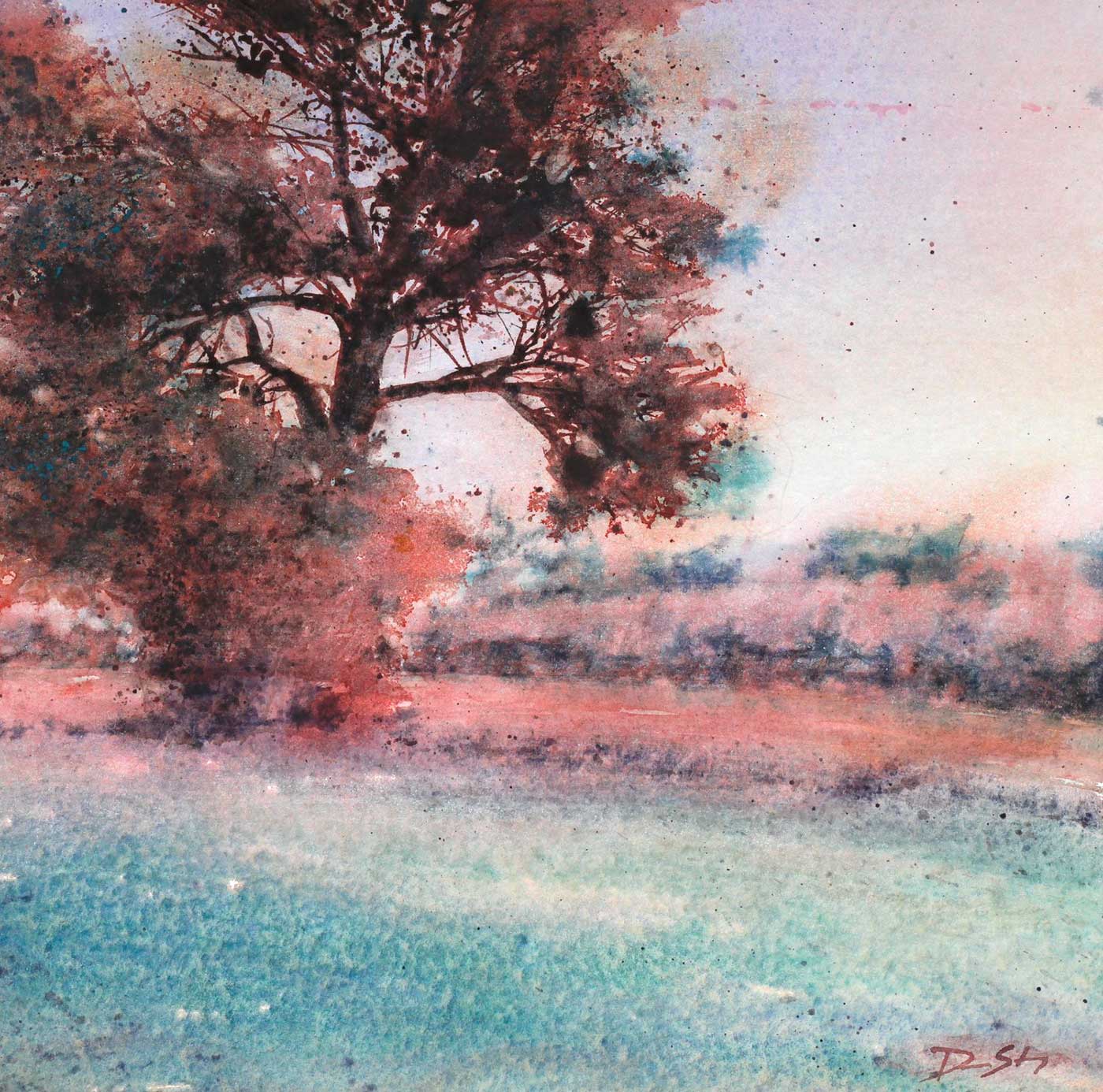 David Stumpp: Transformation / Watercolour, 36x36cm, 2024 / Courtesy of Stumpp Art, Constance D Image: David Stumpp