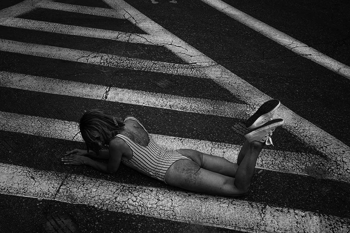 graphyphoto: Surfing Asphalt / Photography, 150x100cm, 2024 Image: graphyphoto