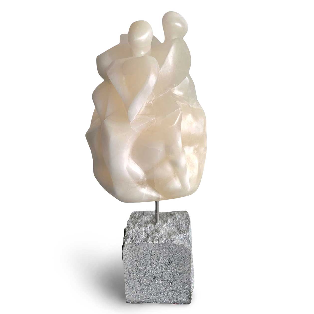 Julia Kaiser: Drei Schwestern (Three sisters) / Alabaster, 29x27cm, 2025 Image: Julia Kaiser