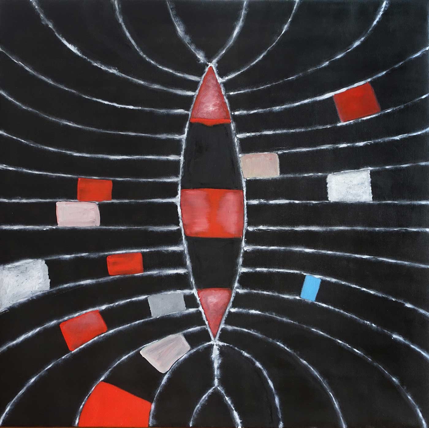 Johann Kralewski: Space Two / Oil on canvas, 100x100cm, 2025 Image: Johann Kralewski