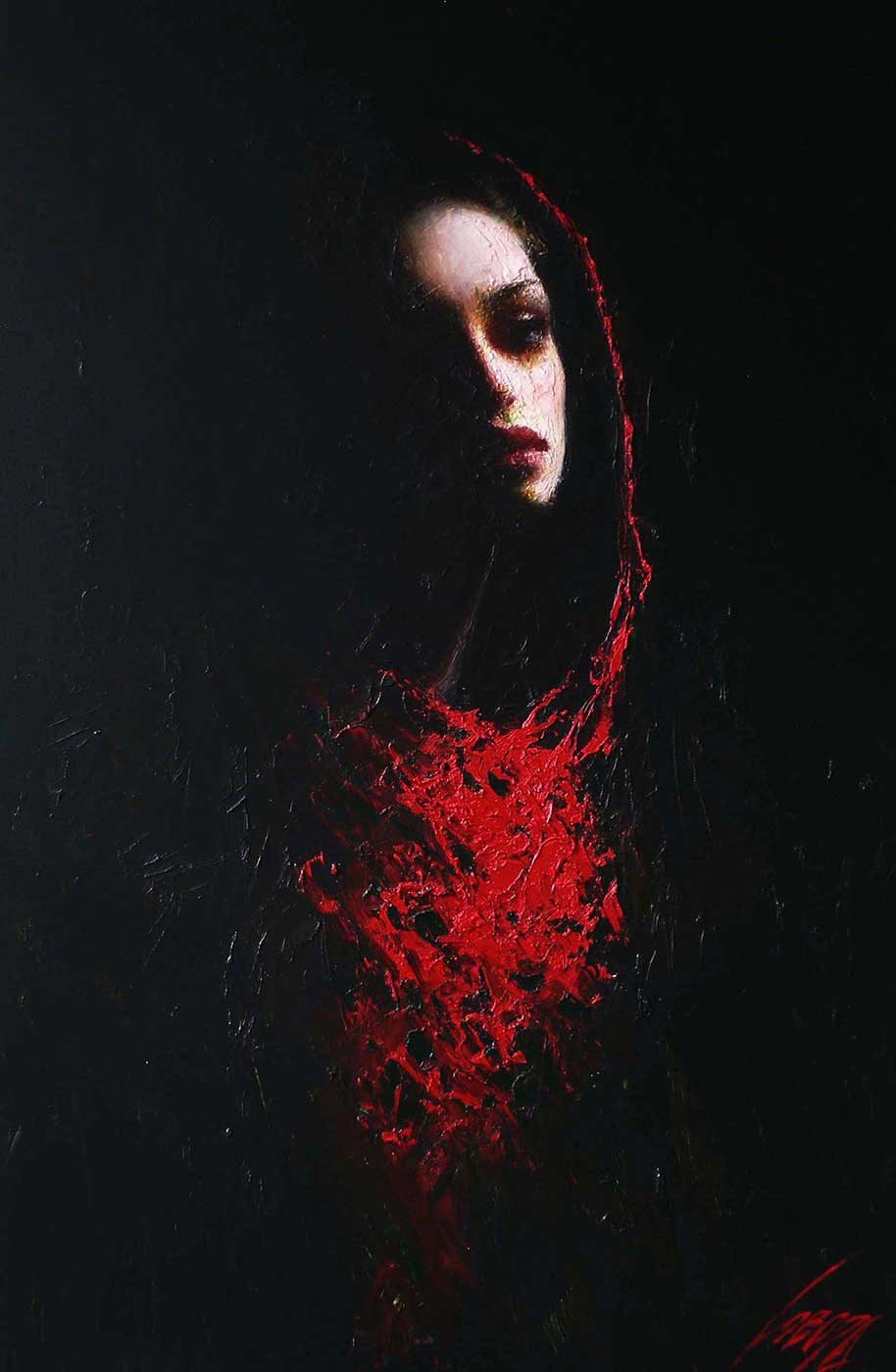 Taras Loboda: Mysterious / Oil on cardboard, 103x73cm Image: Taras Loboda