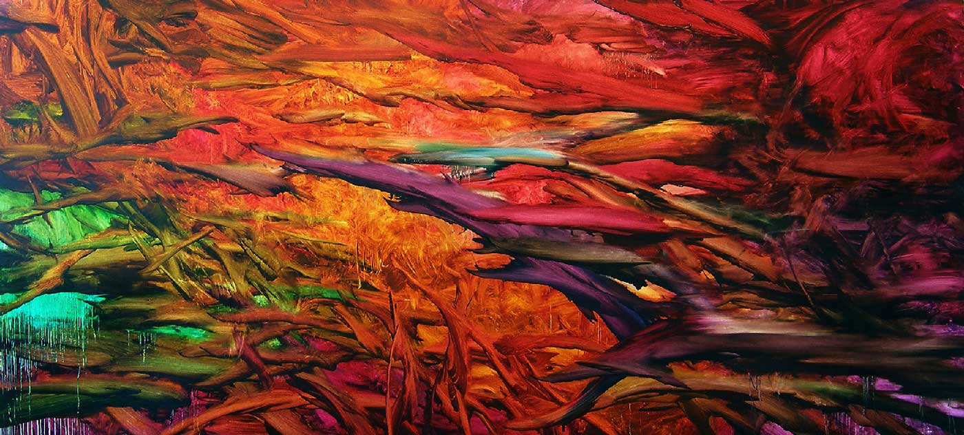 Taras Loboda: Opus #14 / Oil on canvas, 120x265cm Image: Taras Loboda