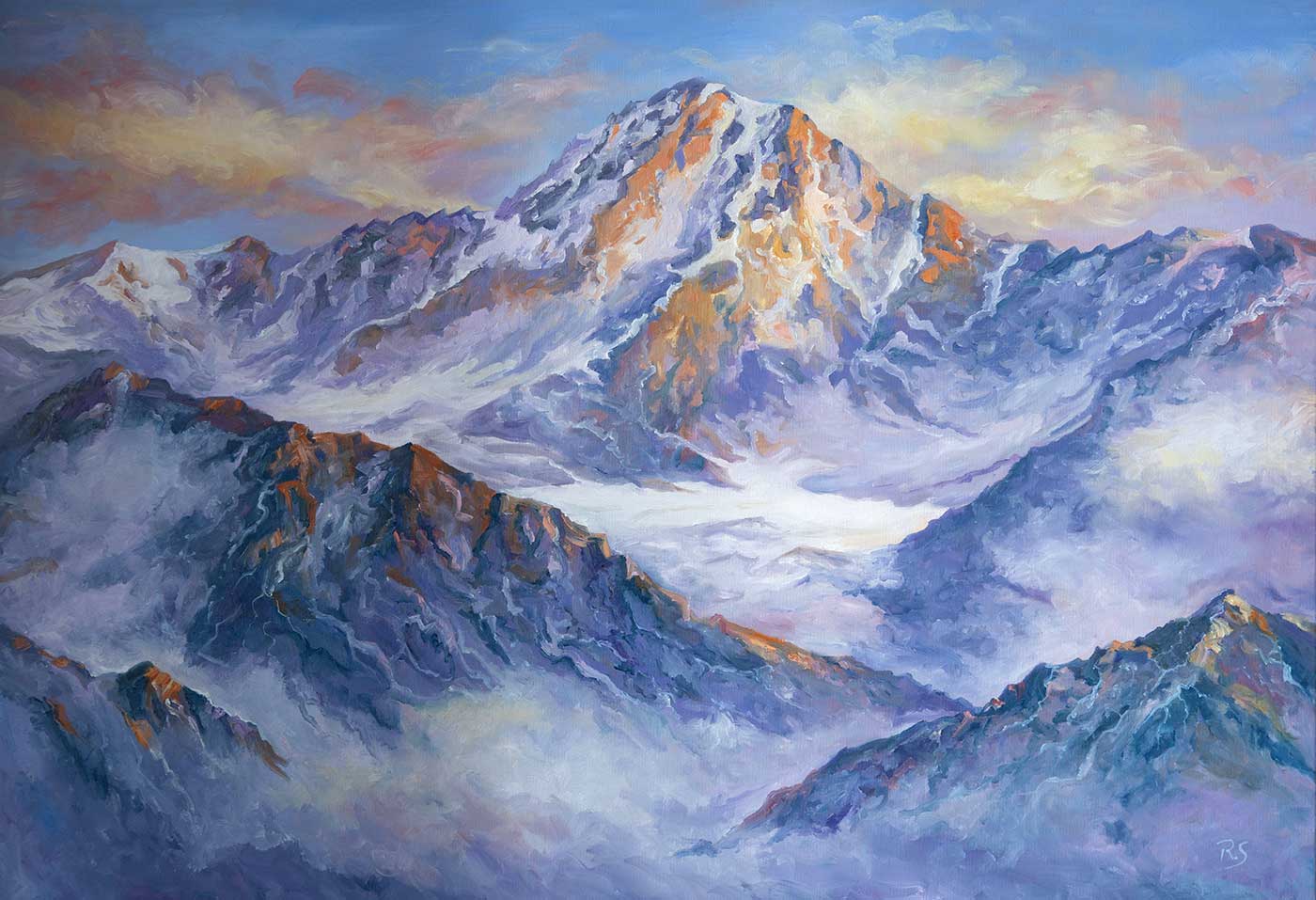 Robert Schwander: Sustenhorn / Oil on canvas, 70x100cm, 2026 Image: Robert Schwander