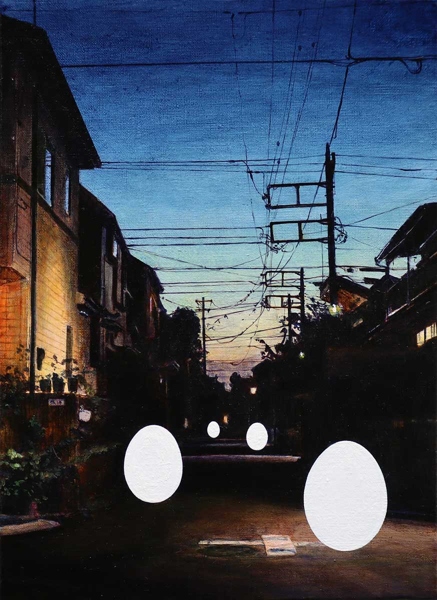 Tomohiro Mae: déjà-vu-poetry of wanderer2025#7 / Acrylic on canvas, 33.3x24.2cm, 2025 / Courtesy of Smart Ship Gallery, Tokyo Image: Smart Ship Gallery