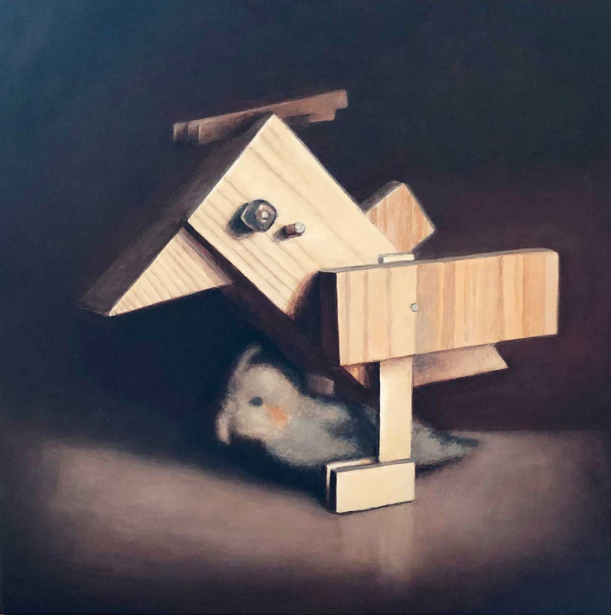 Toru Teranishi: Just the two of us 05 / Acrylic on canvas, 33.3x33.3cm, 2022 / Courtesy of Smart Ship Gallery, Tokyo Image: Smart Ship Gallery
