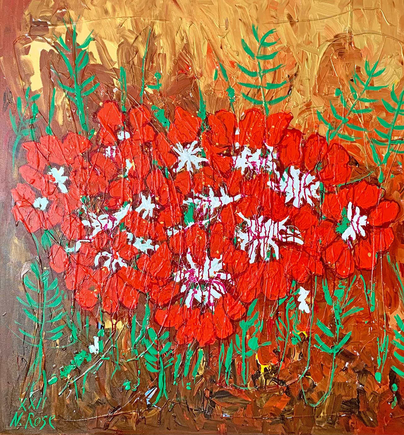 Natalia Rose: All You Need is Red / Acrylic on Canvas, 2022 Image: Natalia Rose